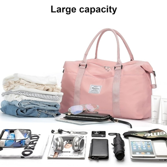 Travel Duffel Bag in Pink - 18" D, 27" H, 55" L - Picture 2 of 9